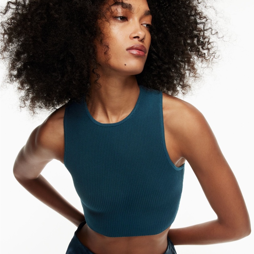Aritzia Sculpt Knit Racer Cropped